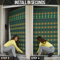 Cactus Gifts Christmas Door Cover Xmas Holiday Patterns - Wonder Print Shop