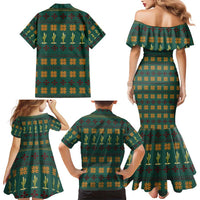 Cactus Gifts Christmas Family Matching Mermaid Dress and Hawaiian Shirt Xmas Holiday Patterns - Wonder Print Shop