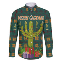 Cactus Gifts Christmas Family Matching Mermaid Dress and Hawaiian Shirt Xmas Holiday Patterns - Wonder Print Shop