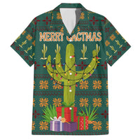 Cactus Gifts Christmas Family Matching Off Shoulder Maxi Dress and Hawaiian Shirt Xmas Holiday Patterns - Wonder Print Shop