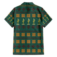 Cactus Gifts Christmas Family Matching Off Shoulder Short Dress and Hawaiian Shirt Xmas Holiday Patterns - Wonder Print Shop