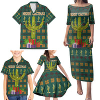 Cactus Gifts Christmas Family Matching Puletasi and Hawaiian Shirt Xmas Holiday Patterns - Wonder Print Shop