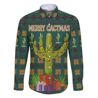 Cactus Gifts Christmas Family Matching Puletasi and Hawaiian Shirt Xmas Holiday Patterns - Wonder Print Shop