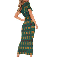 Cactus Gifts Christmas Family Matching Short Sleeve Bodycon Dress and Hawaiian Shirt Xmas Holiday Patterns - Wonder Print Shop