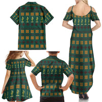 Cactus Gifts Christmas Family Matching Summer Maxi Dress and Hawaiian Shirt Xmas Holiday Patterns - Wonder Print Shop