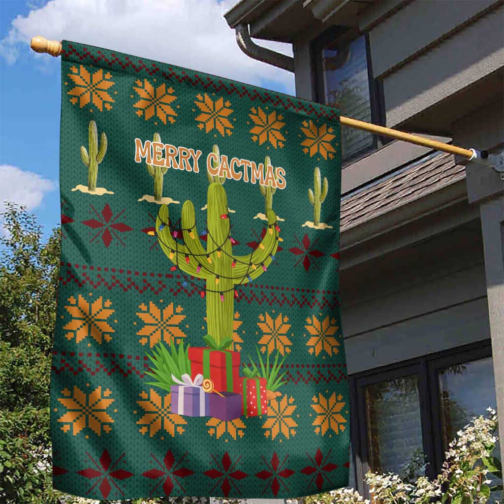 Cactus Gifts Christmas Garden Flag Xmas Holiday Patterns - Wonder Print Shop