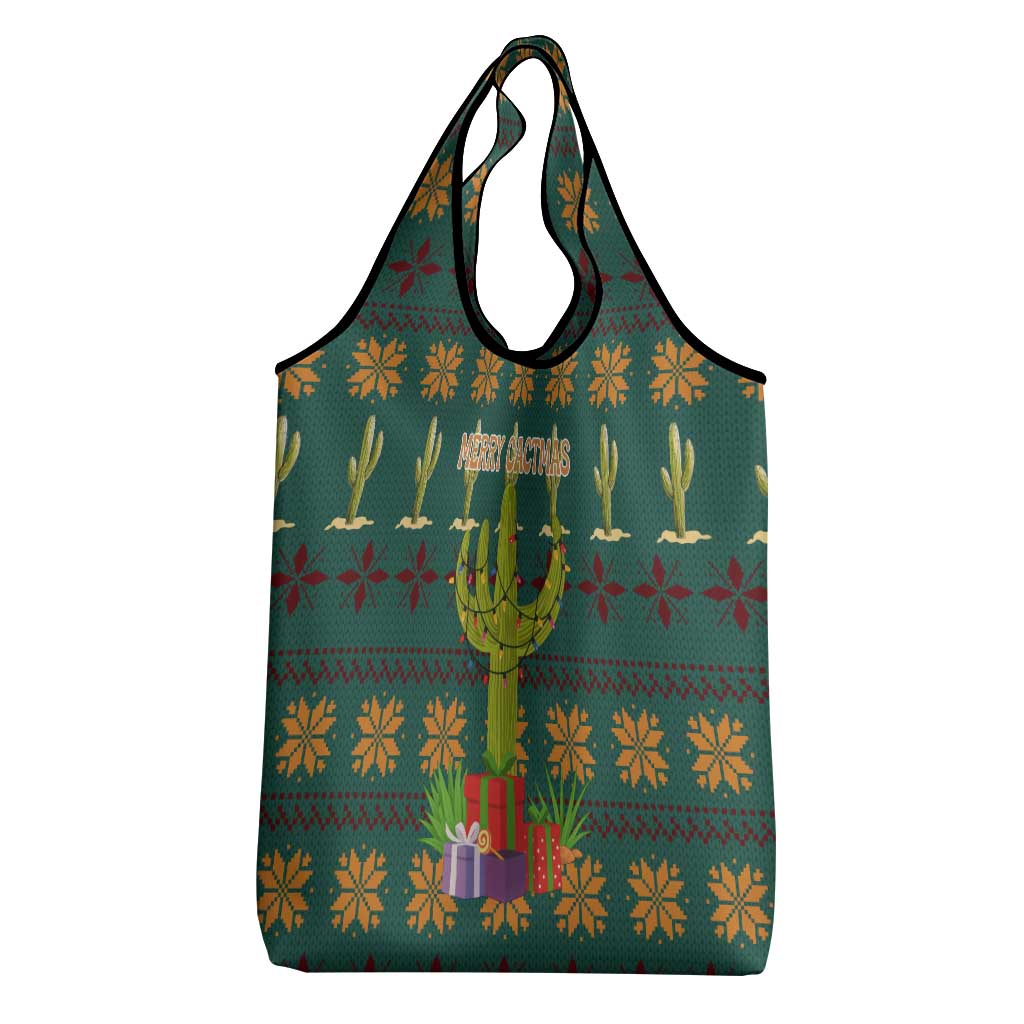 Cactus Gifts Christmas Grocery Bag Xmas Holiday Patterns - Wonder Print Shop