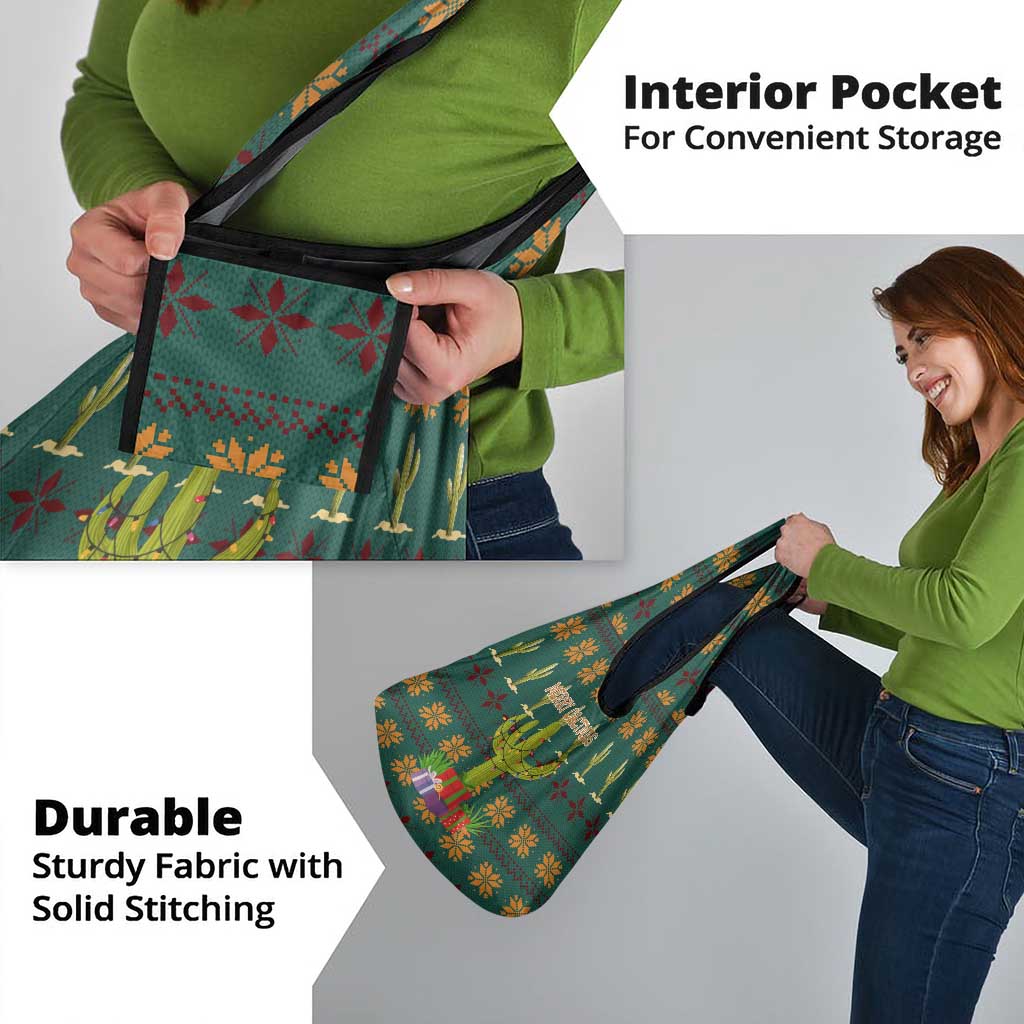 Cactus Gifts Christmas Grocery Bag Xmas Holiday Patterns - Wonder Print Shop