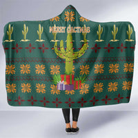 Cactus Gifts Christmas Hooded Blanket Xmas Holiday Patterns - Wonder Print Shop
