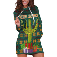 Cactus Gifts Christmas Hoodie Dress Xmas Holiday Patterns - Wonder Print Shop