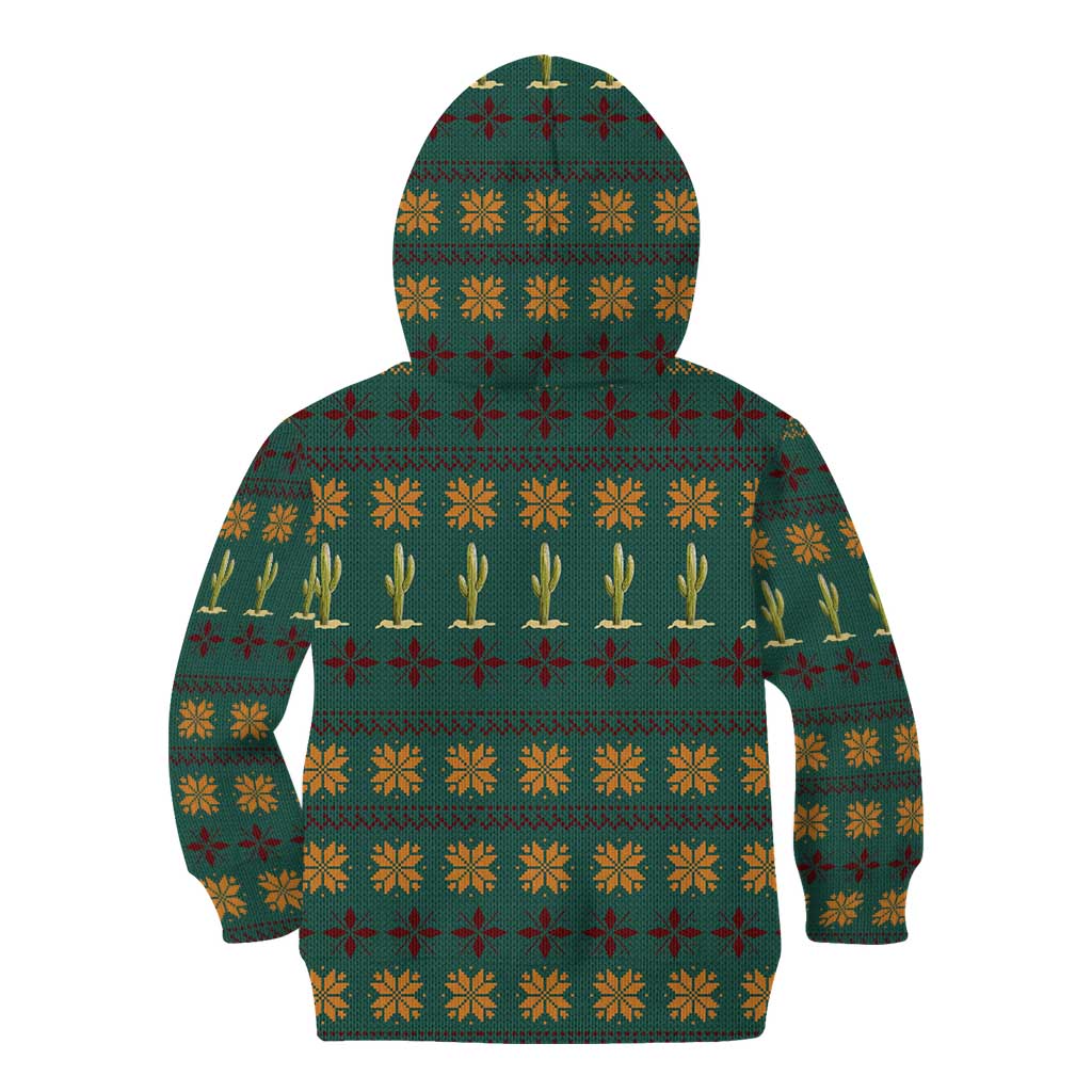 Cactus Gifts Christmas Kid Hoodie Xmas Holiday Patterns - Wonder Print Shop