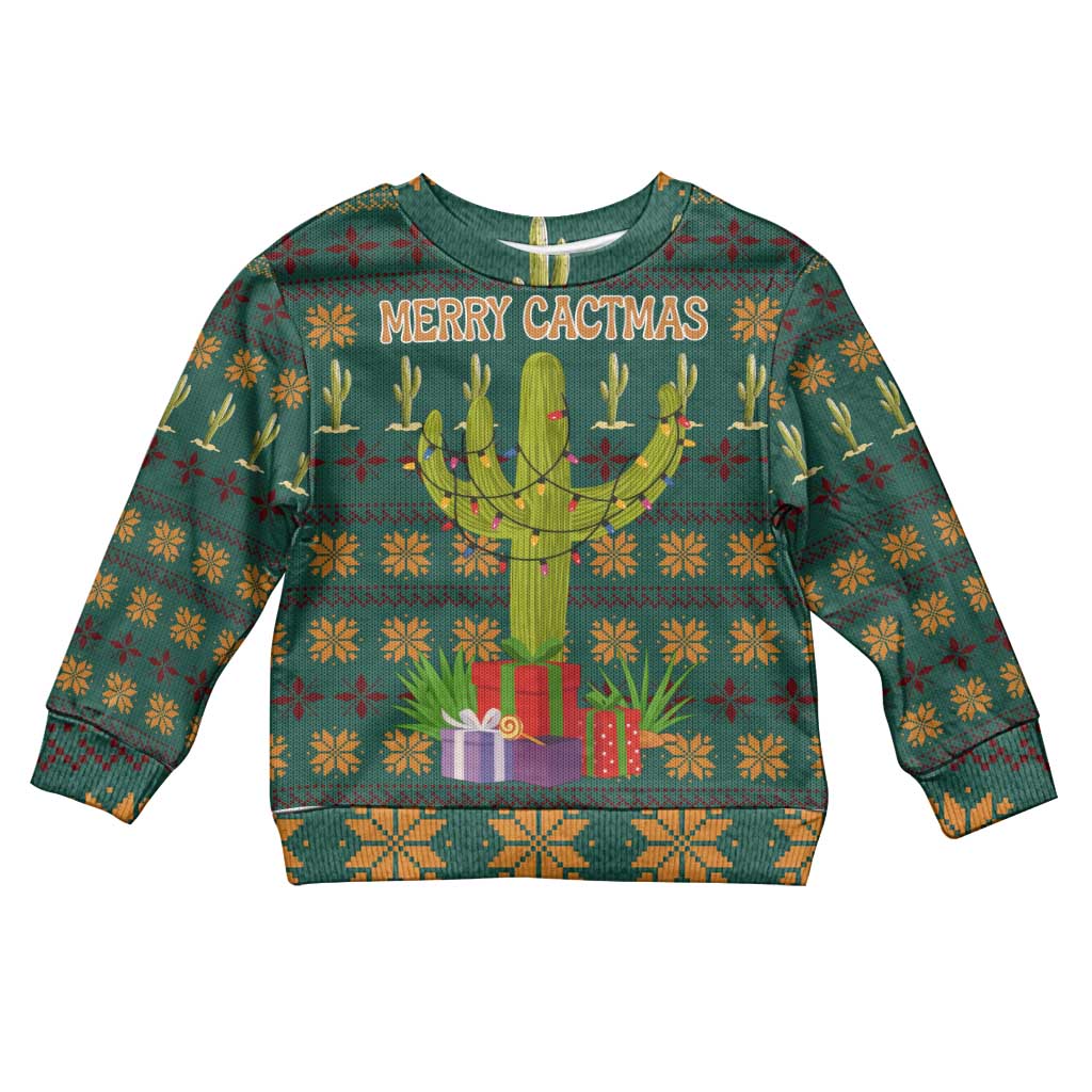 Cactus Gifts Christmas Kid Ugly Christmas Sweater Xmas Holiday Patterns - Wonder Print Shop