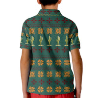 Cactus Gifts Christmas Kid Polo Shirt Xmas Holiday Patterns - Wonder Print Shop