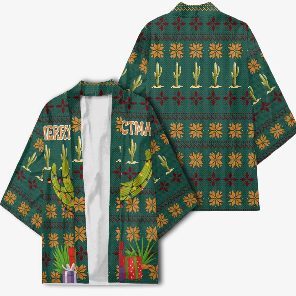 Cactus Gifts Christmas Kimono Xmas Holiday Patterns - Wonder Print Shop