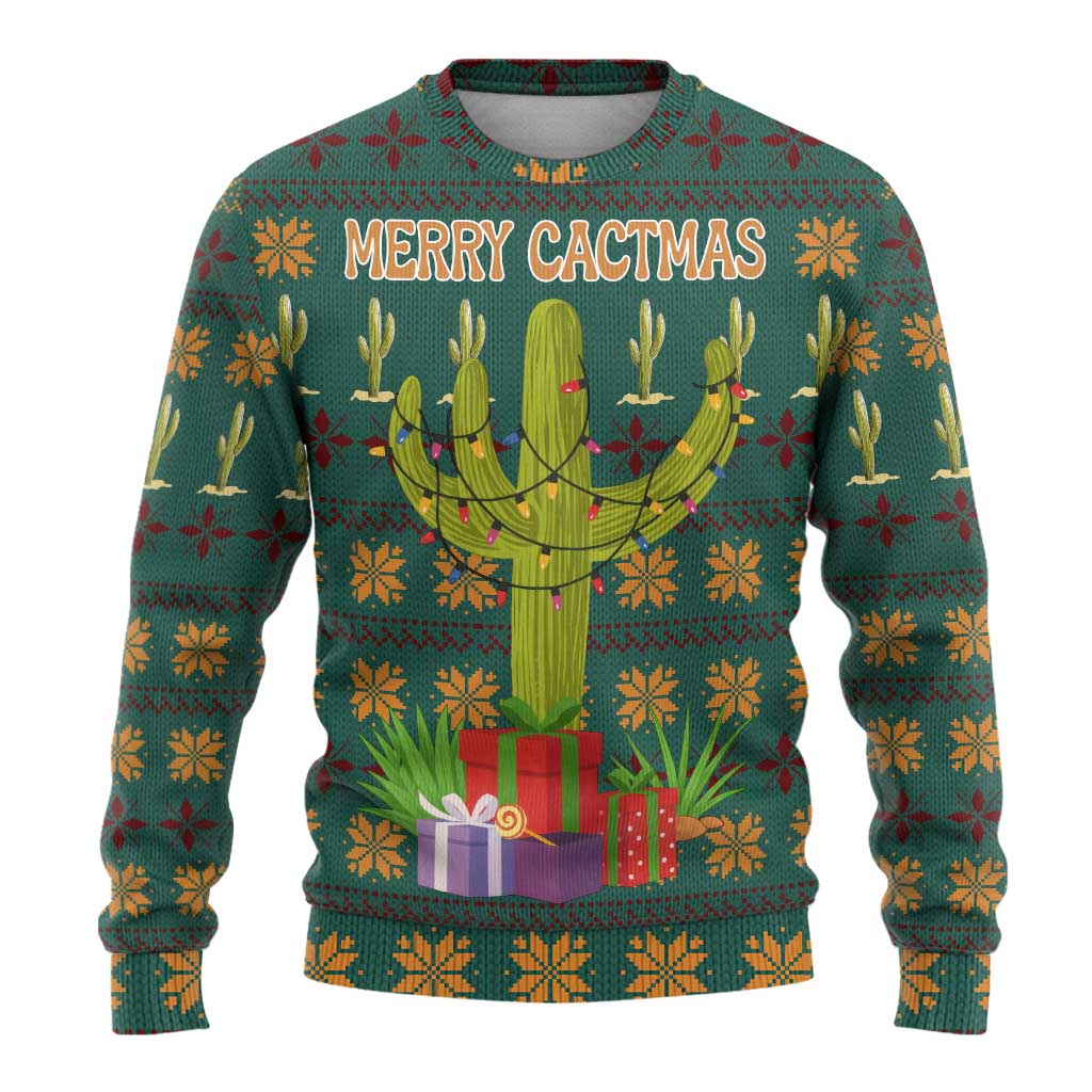 Cactus Gifts Christmas Ugly Christmas Sweater Xmas Holiday Patterns - Wonder Print Shop