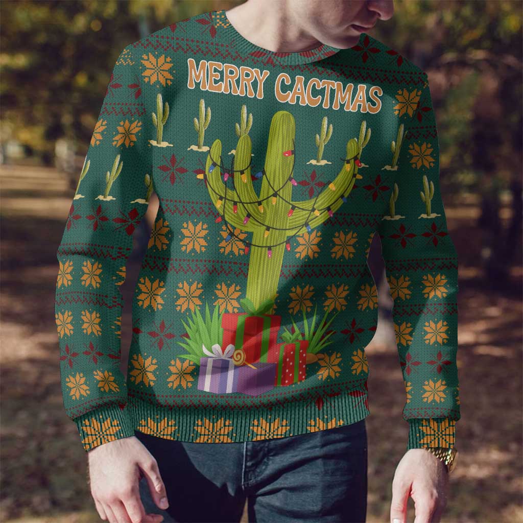 Cactus Gifts Christmas Ugly Christmas Sweater Xmas Holiday Patterns - Wonder Print Shop