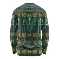 Cactus Gifts Christmas Long Sleeve Shirt Xmas Holiday Patterns - Wonder Print Shop
