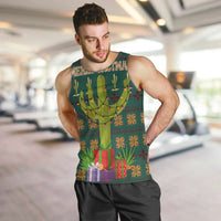 Cactus Gifts Christmas Men Tank Top Xmas Holiday Patterns - Wonder Print Shop