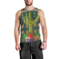 Cactus Gifts Christmas Men Tank Top Xmas Holiday Patterns - Wonder Print Shop