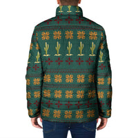 Cactus Gifts Christmas Padded Jacket Xmas Holiday Patterns - Wonder Print Shop
