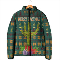 Cactus Gifts Christmas Padded Jacket Xmas Holiday Patterns - Wonder Print Shop