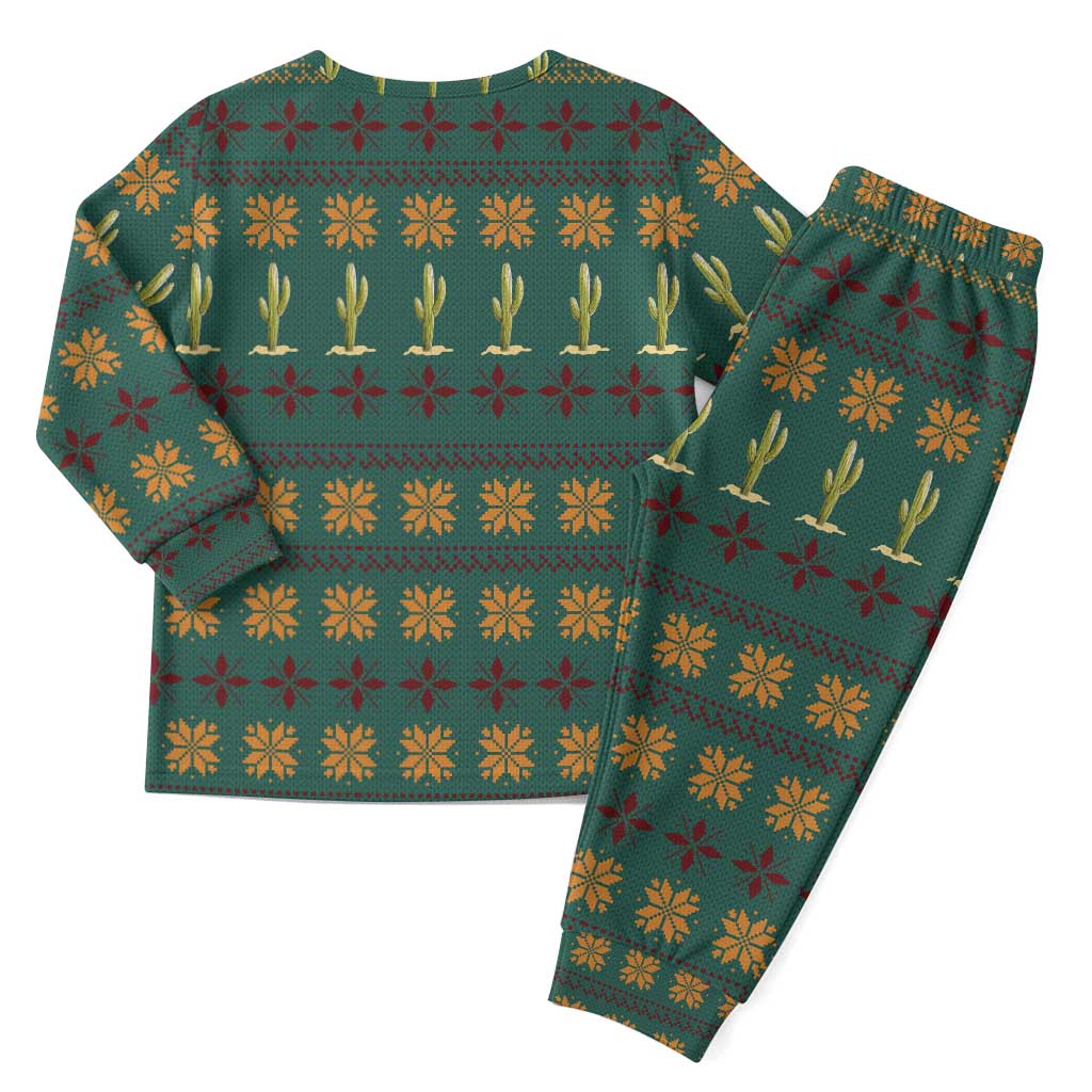 Cactus Gifts Christmas Pajama Set Xmas Holiday Patterns - Wonder Print Shop