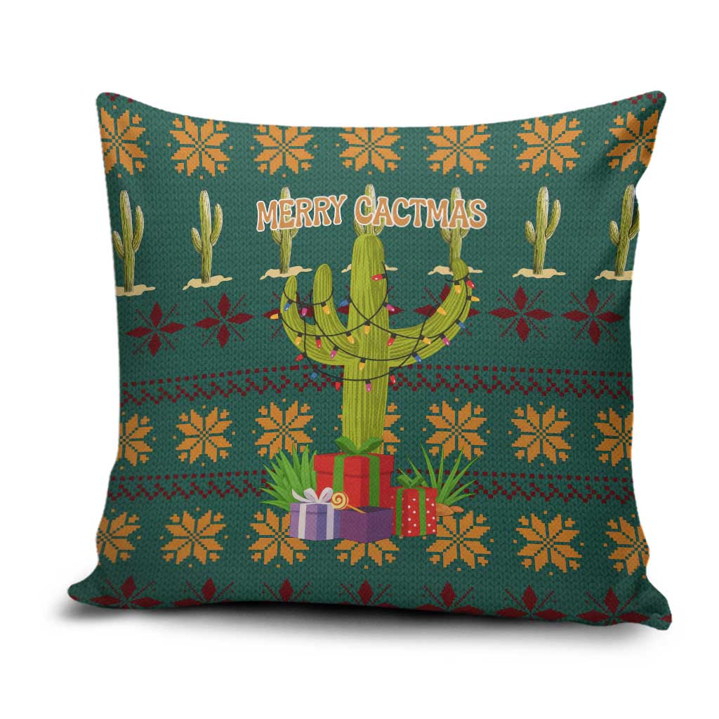 Cactus Gifts Christmas Pillow Cover Xmas Holiday Patterns - Wonder Print Shop
