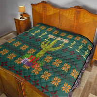 Cactus Gifts Christmas Quilt Xmas Holiday Patterns - Wonder Print Shop