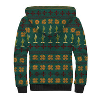 Cactus Gifts Christmas Sherpa Hoodie Xmas Holiday Patterns - Wonder Print Shop