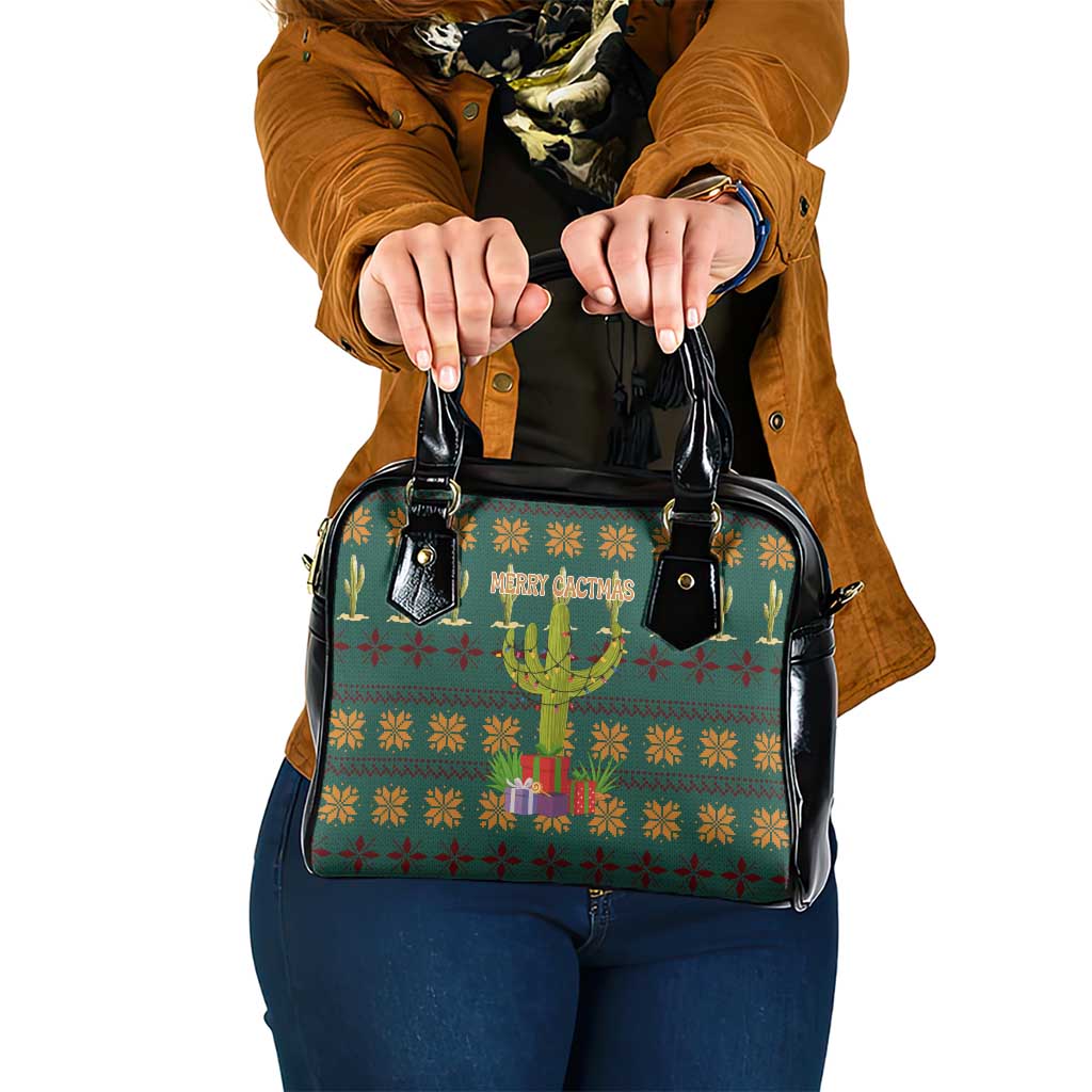Cactus Gifts Christmas Shoulder Handbag Xmas Holiday Patterns - Wonder Print Shop
