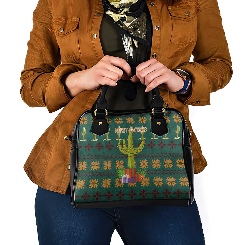 Cactus Gifts Christmas Shoulder Handbag Xmas Holiday Patterns - Wonder Print Shop