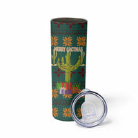 Cactus Gifts Christmas Skinny Tumbler Xmas Holiday Patterns - Wonder Print Shop