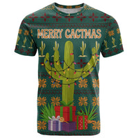 Cactus Gifts Christmas T Shirt Xmas Holiday Patterns - Wonder Print Shop