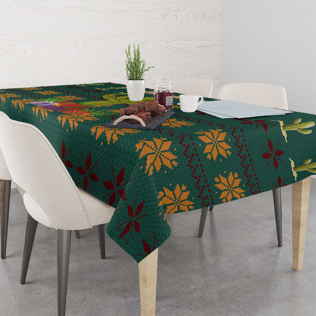 Cactus Gifts Christmas Tablecloth Xmas Holiday Patterns - Wonder Print Shop