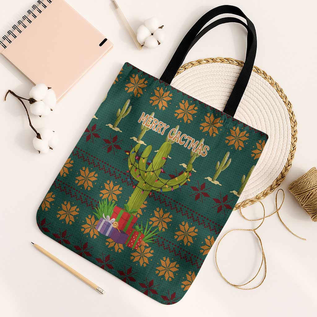 Cactus Gifts Christmas Tote Bag Xmas Holiday Patterns - Wonder Print Shop