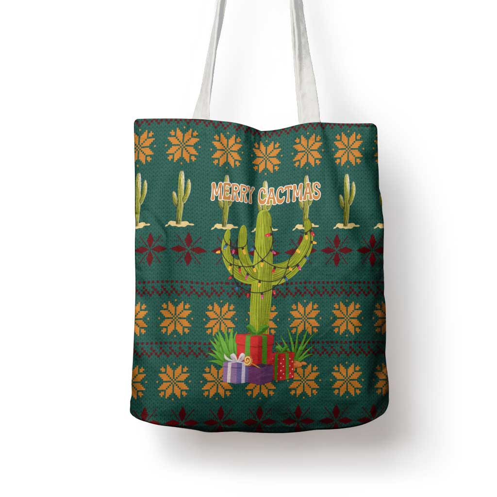 Cactus Gifts Christmas Tote Bag Xmas Holiday Patterns - Wonder Print Shop