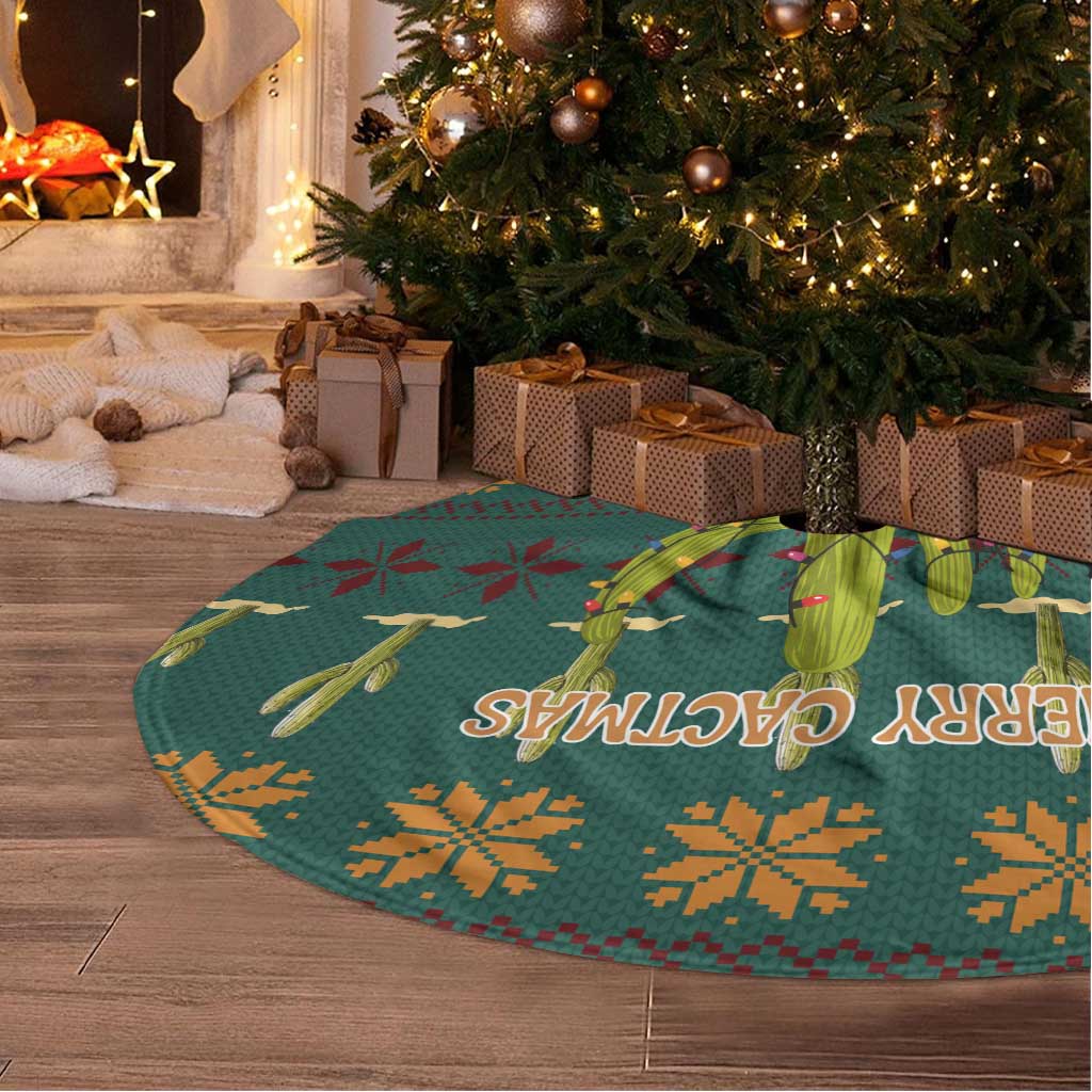 Cactus Gifts Christmas Tree Skirt Xmas Holiday Patterns - Wonder Print Shop