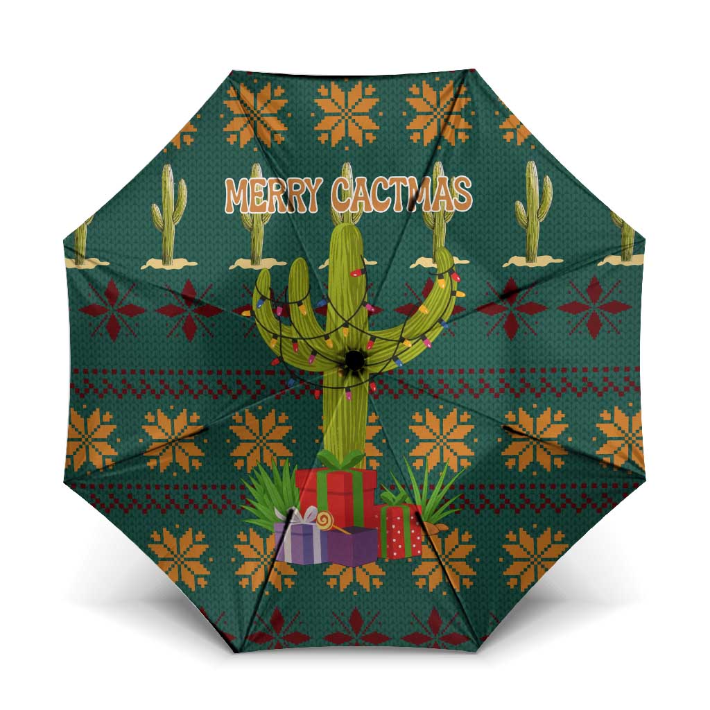 Cactus Gifts Christmas Umbrella Xmas Holiday Patterns - Wonder Print Shop