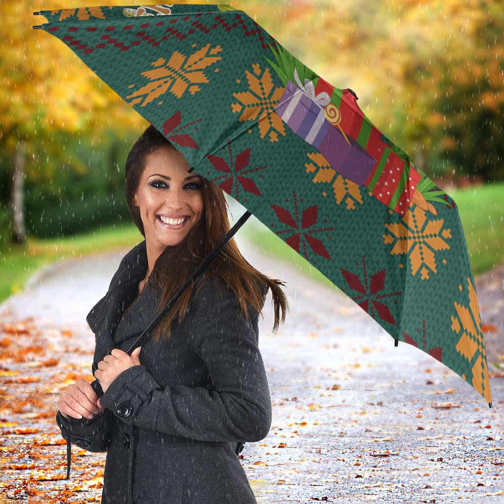Cactus Gifts Christmas Umbrella Xmas Holiday Patterns - Wonder Print Shop