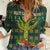 Cactus Gifts Christmas Women Casual Shirt Xmas Holiday Patterns - Wonder Print Shop