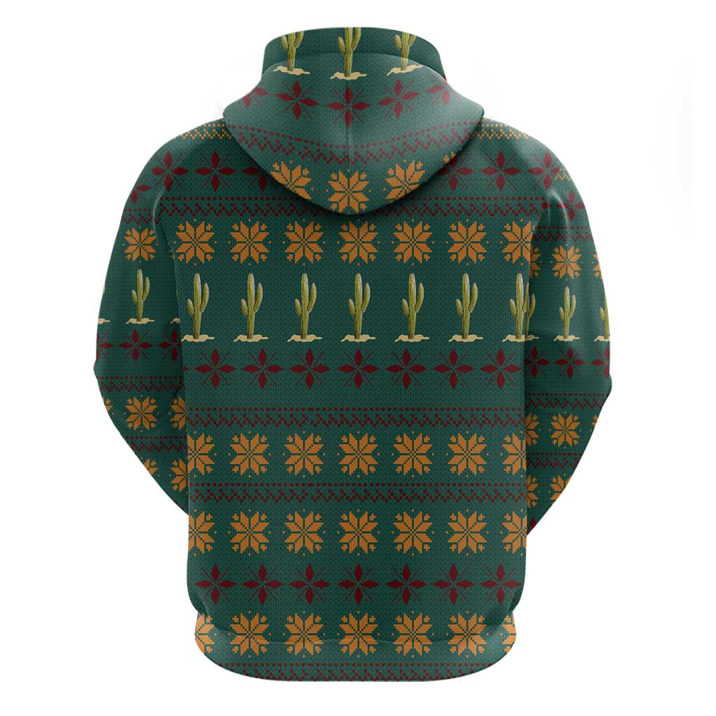 Cactus Gifts Christmas Zip Hoodie Xmas Holiday Patterns - Wonder Print Shop