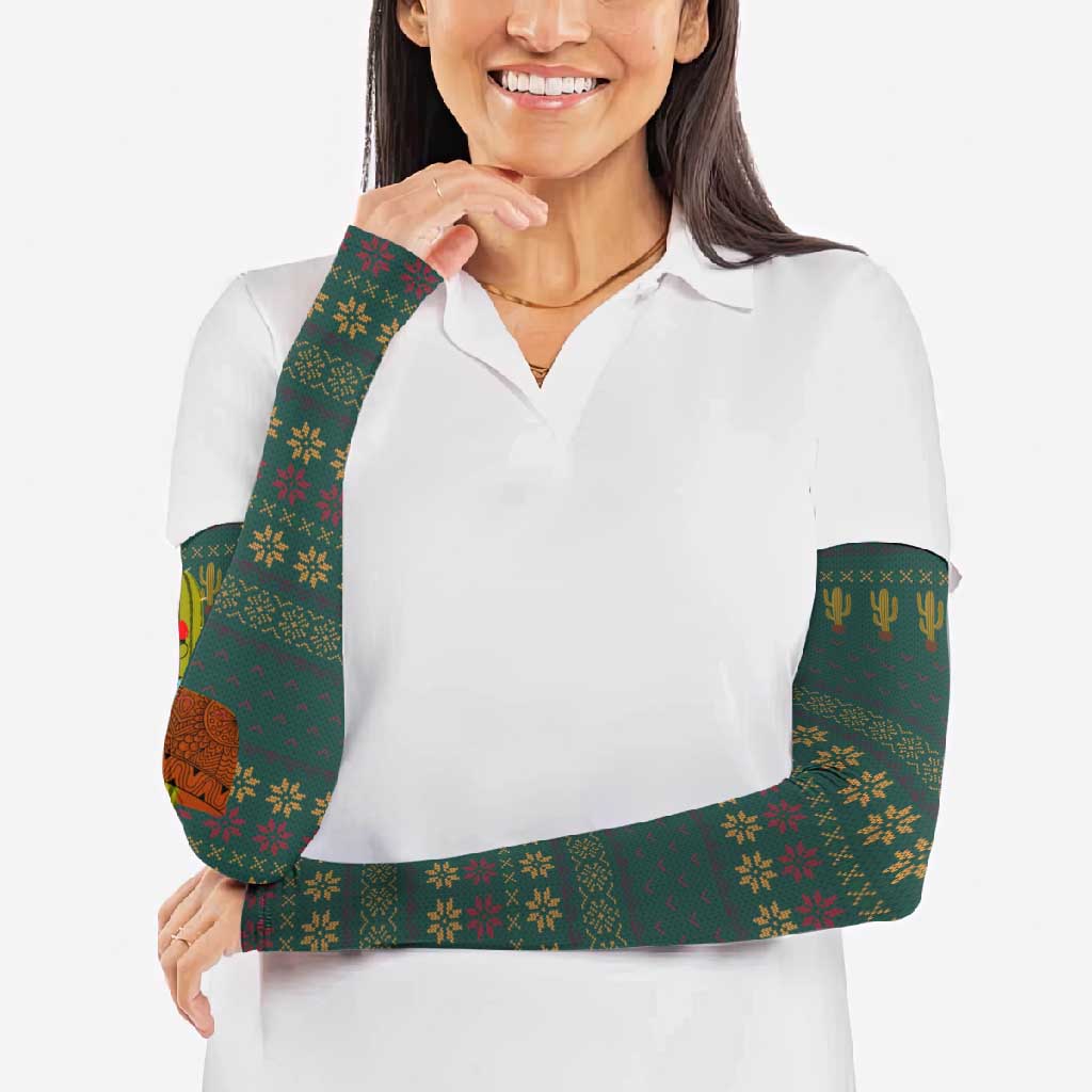 Cactus Christmas Arm Sleeves Xmas Holiday Patterns - Wonder Print Shop