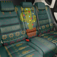 Cactus Christmas Back Car Seat Cover Xmas Holiday Patterns - Wonder Print Shop
