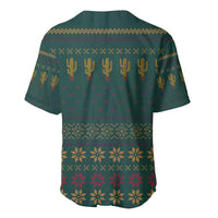 Cactus Christmas Baseball Jersey Xmas Holiday Patterns - Wonder Print Shop