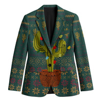 Cactus Christmas Blazer Xmas Holiday Patterns - Wonder Print Shop