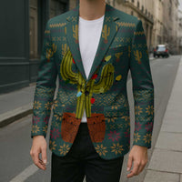 Cactus Christmas Blazer Xmas Holiday Patterns - Wonder Print Shop