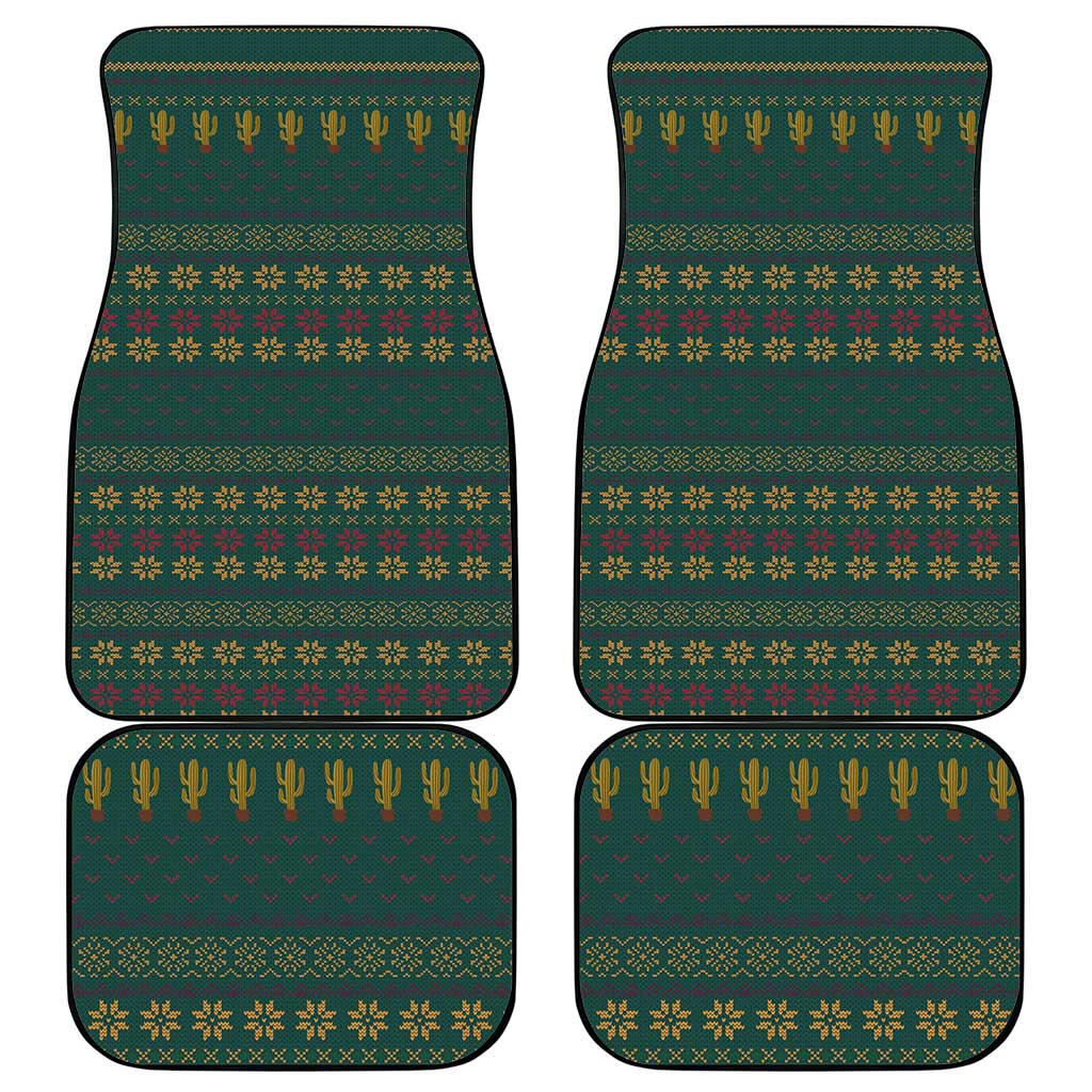 Cactus Christmas Car Mats Xmas Holiday Patterns - Wonder Print Shop