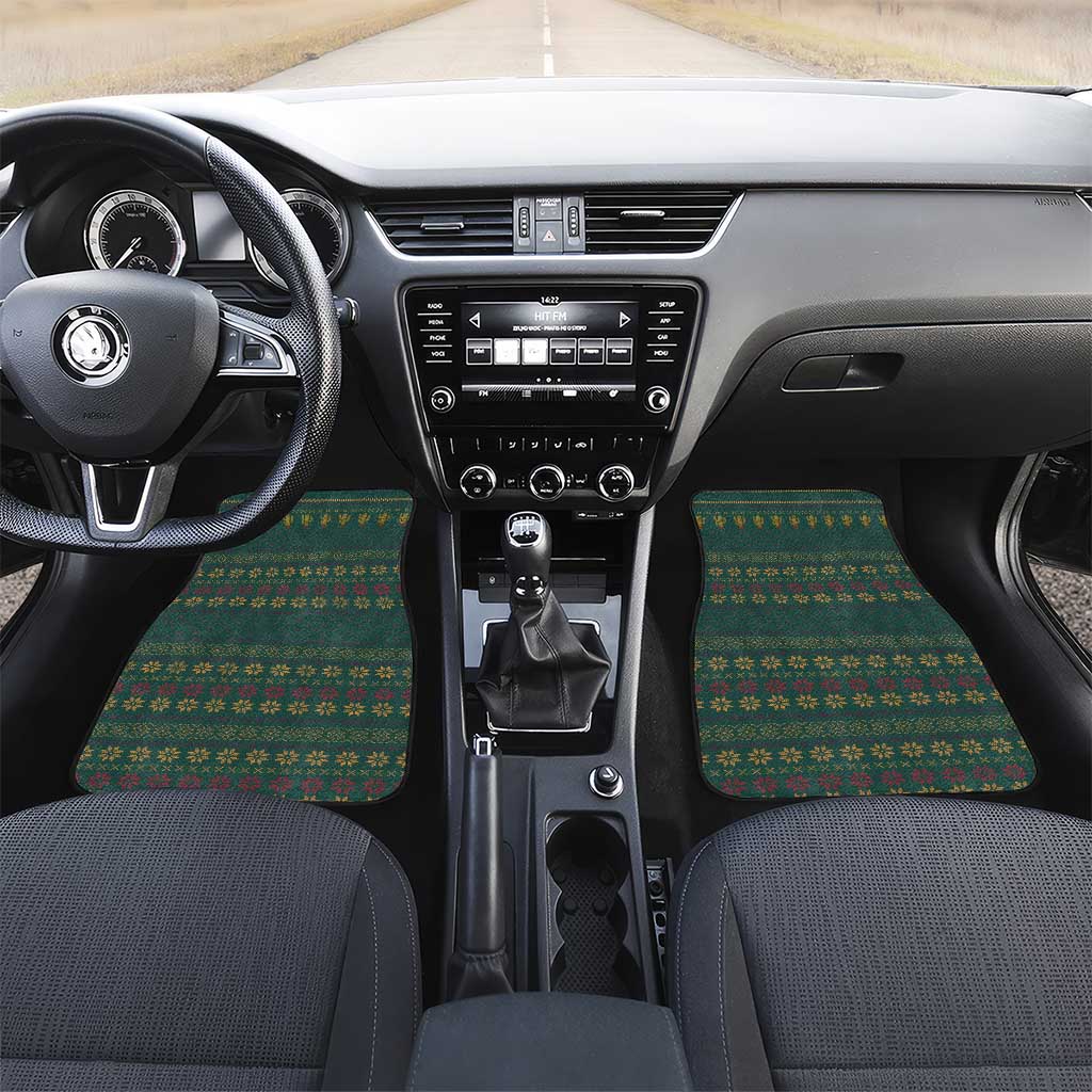 Cactus Christmas Car Mats Xmas Holiday Patterns - Wonder Print Shop