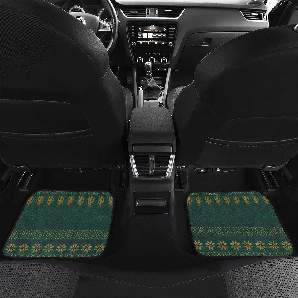 Cactus Christmas Car Mats Xmas Holiday Patterns - Wonder Print Shop