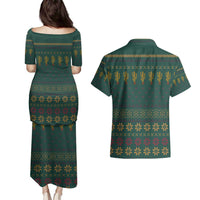 Cactus Christmas Couples Matching Puletasi and Hawaiian Shirt Xmas Holiday Patterns - Wonder Print Shop